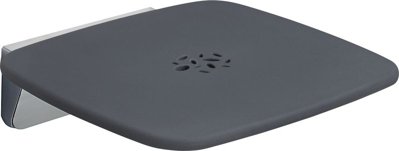 6083(43) Gedy, откидное сиденье, цвет хром - пластик антрацит 