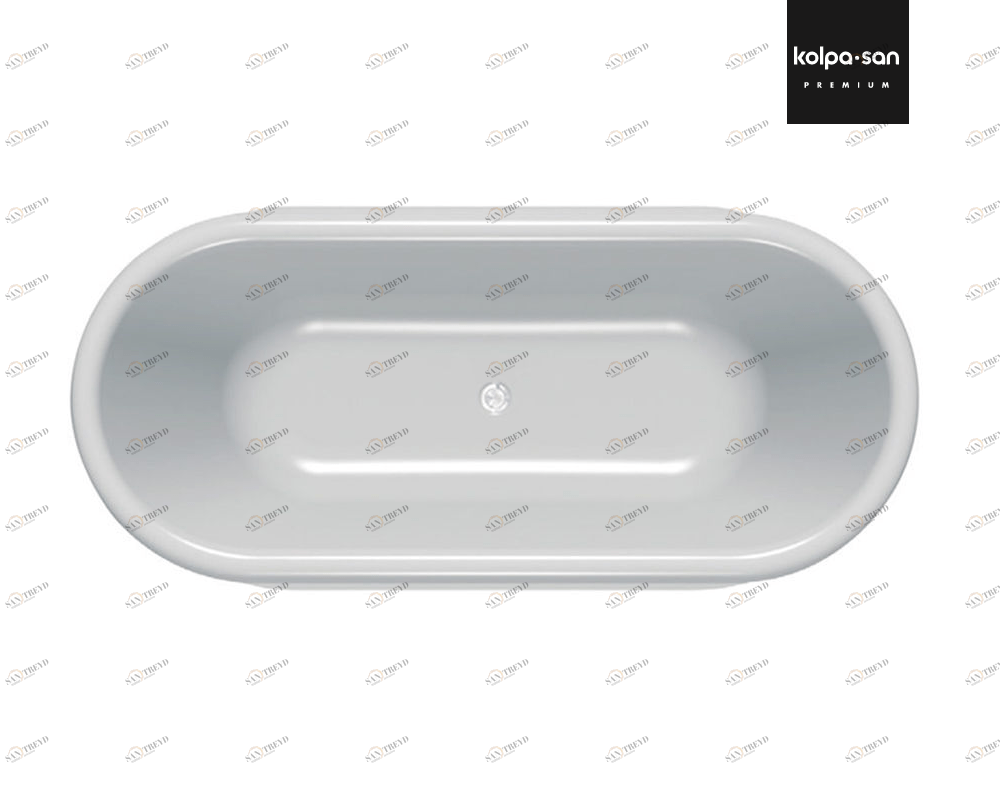 Ванна из искусственного камня Kerrock Lolly 01240 хромотерапия Словения Kolpa-San 