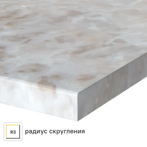 Столешница Раффиа 120x60x2 см искусственный камень цвет бежевый 83729637 STLM-2041119