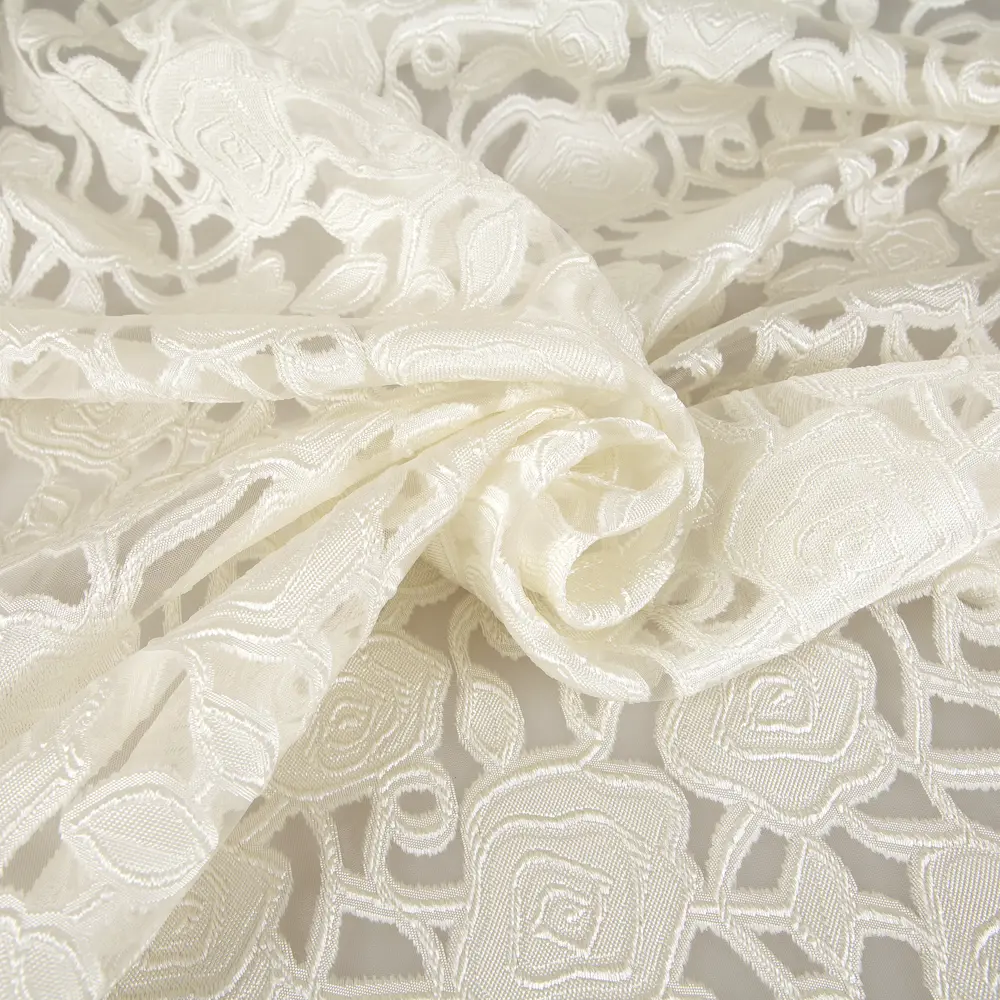 Тюль «Розочки», 280 см, цветы, цвет экрю ТОРГОВЫЙ ДОМ ТЕКСТИЛЬ STLM-2154467