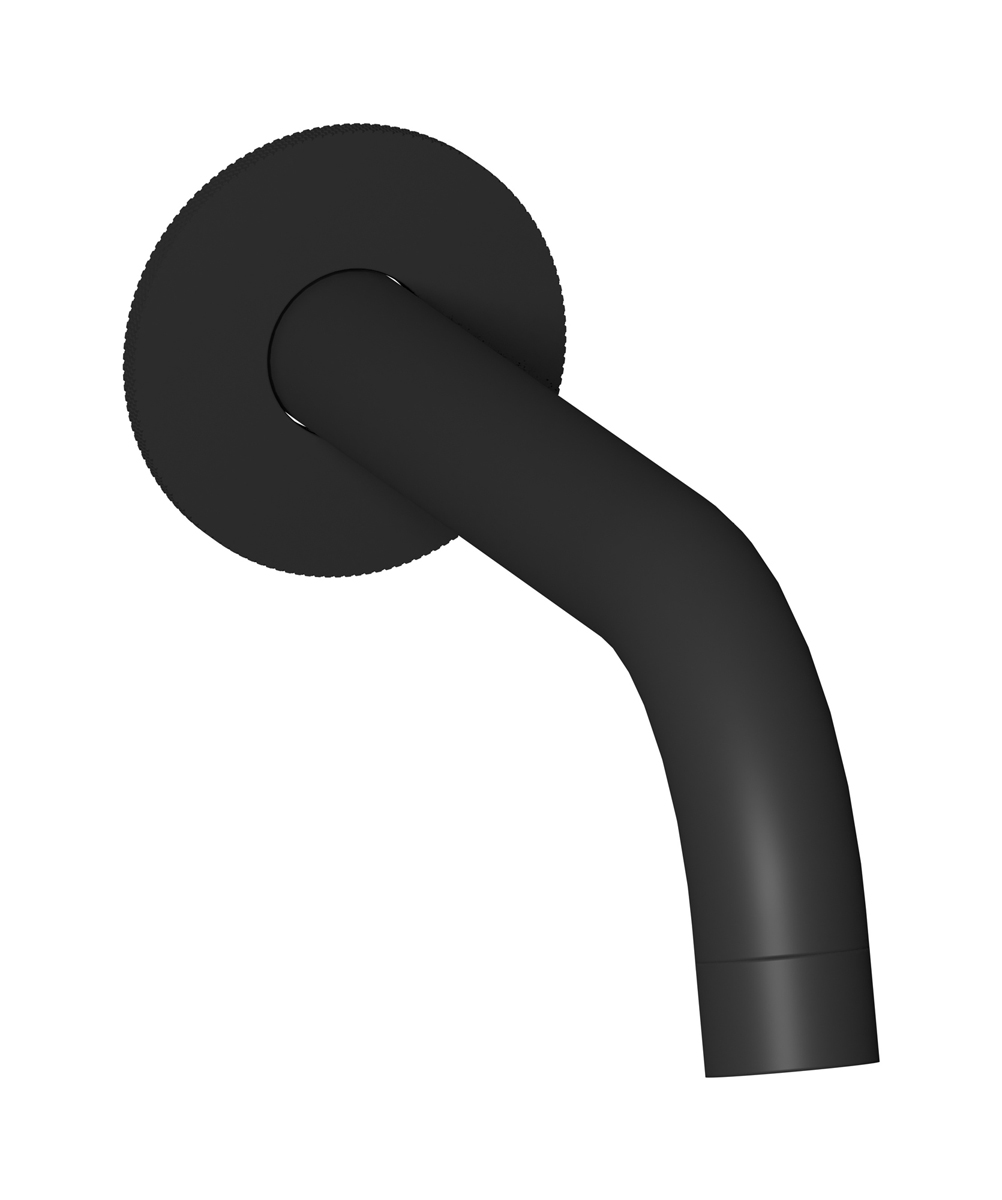 Длинный настенный излив для ванны WE ARE IB id328np_23 Matt Black Industria