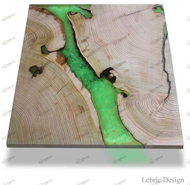 ANTICO TRENTINO Стол Lebrìc design - legno e resina sun-id-1418654