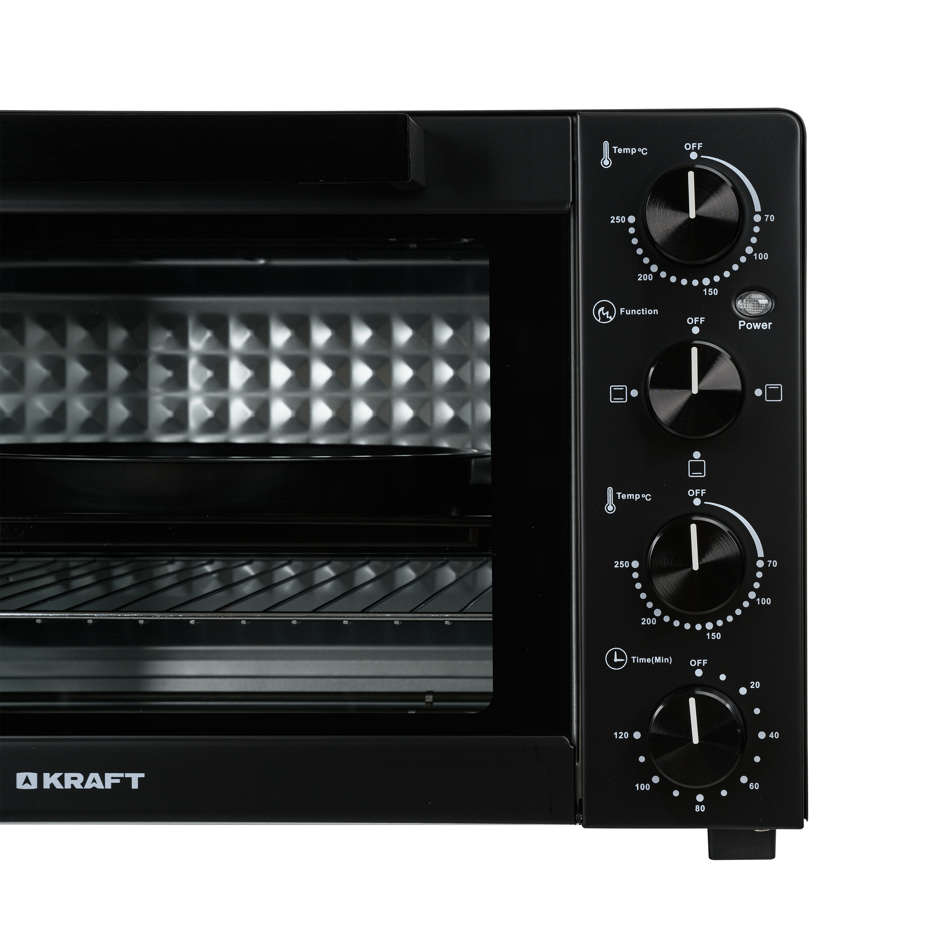 9080975 Мини-печь Kraft KFC-MO 450 HBL черный STDN-0040526 - Вид №4