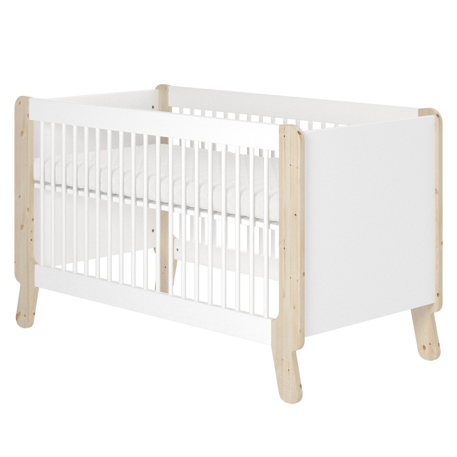 Кроватка детская Flexa Näst, белая с лакированными ножками 800180280 - Вид №4