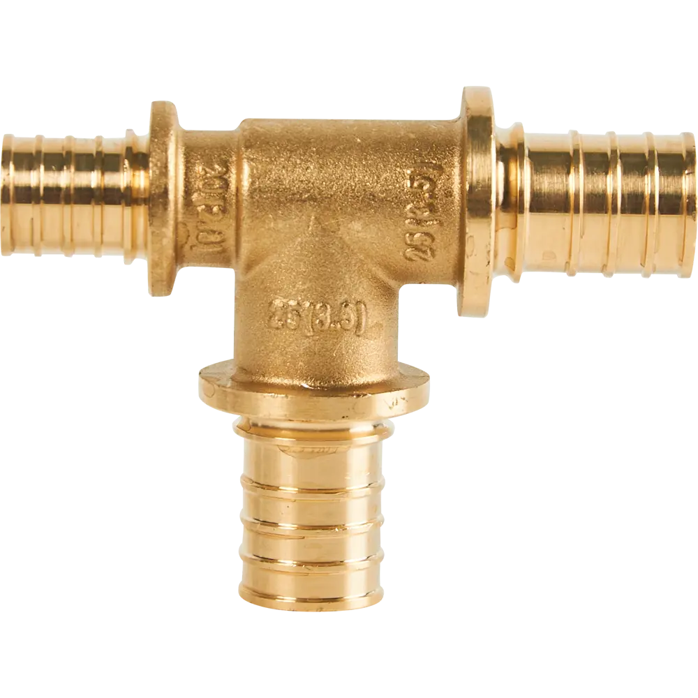 Тройник переходной Stout 25×25×20 мм латунный для водоснабжения 82197811 STLM-1421094 - Вид №1