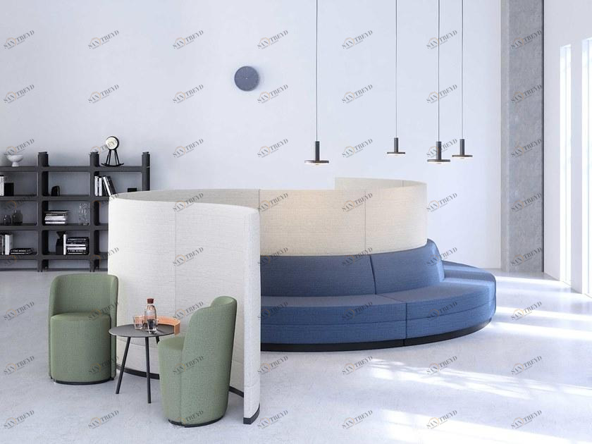 Casala Звукопоглощающая офисная перегородка из ткани Bricks sun-id-1383445