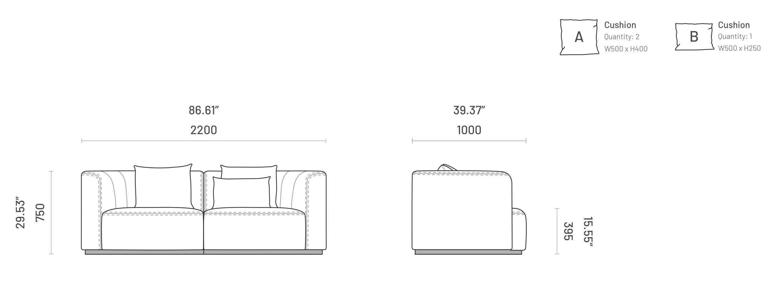 2-местный диван Domkapa CHLOE ARCH-00084982 - Вид №3