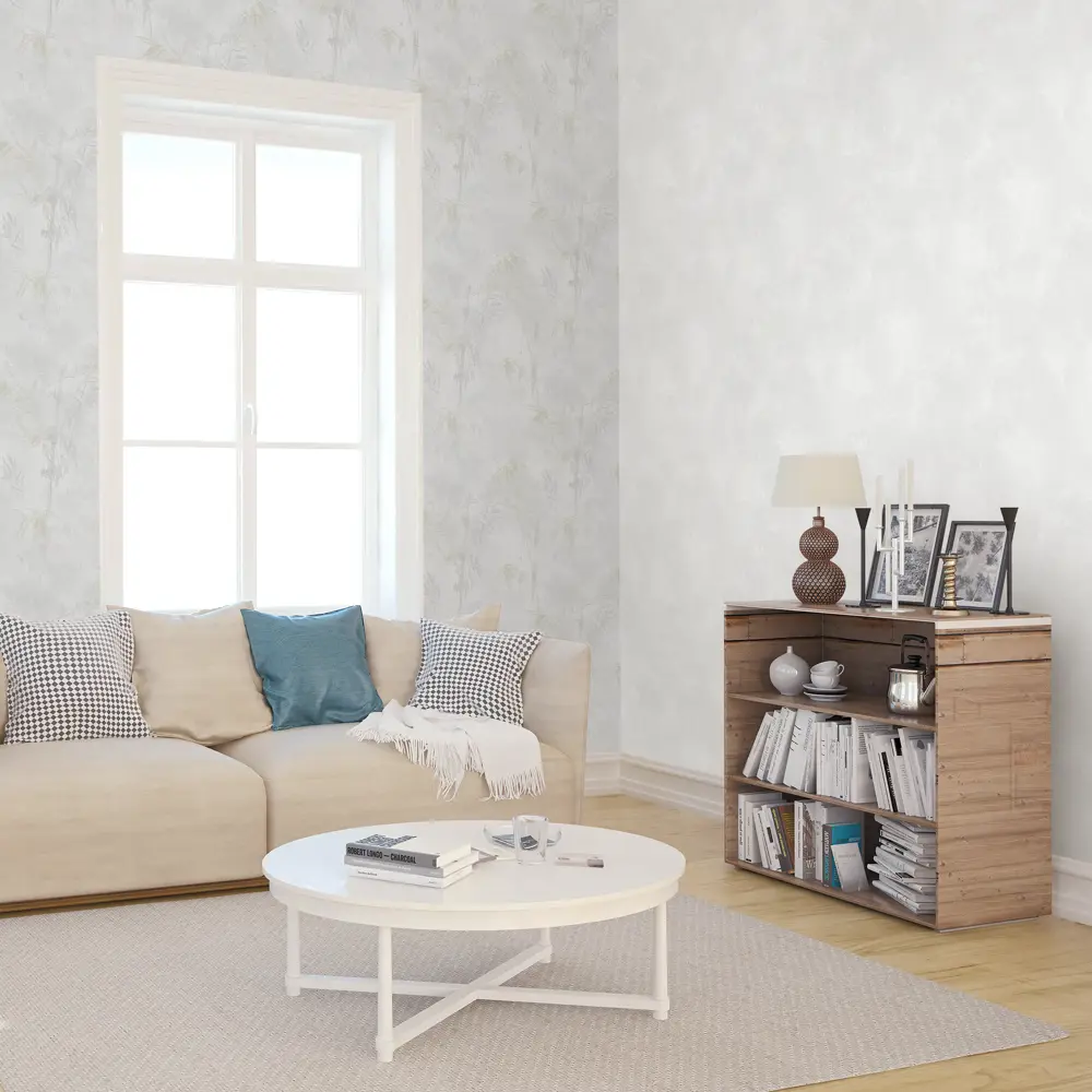 Обои флизелиновые Ateliero Bamboo белые 1.06 м At281391 STLM-2130785 - Вид №3