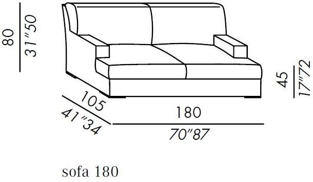 Meridiani 3-х местный тканевый диван со съемным чехлом James sun-id-1459824 - Вид №6