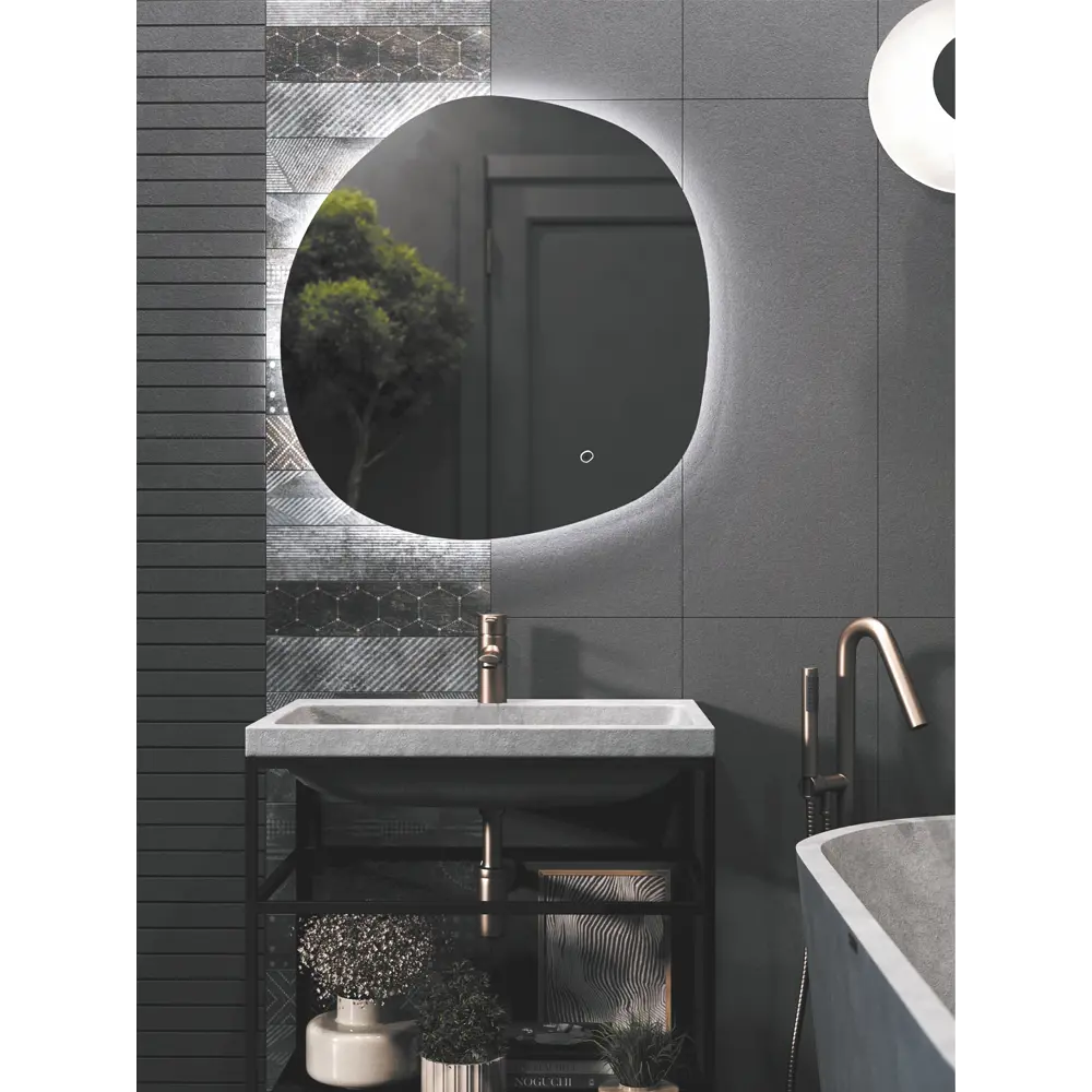 Зеркало Omega Glass Лилль с LED-подсветкой и сенсорным управлением 87103972 STLM-0073291 - Вид №10