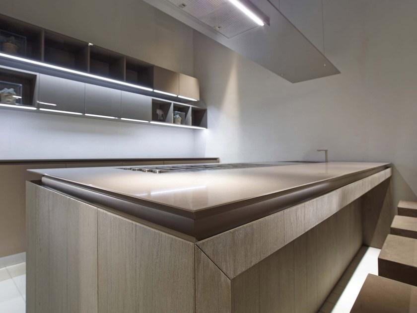 RIFRA Кухня с островом из сырого дуба, покрытого глиной Fly sun-id-1383139 - Вид №6