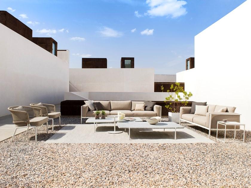 TRIBÙ Угловой диван из ткани с шезлонгом Natal alu sofa sun-id-1400871 - Вид №5