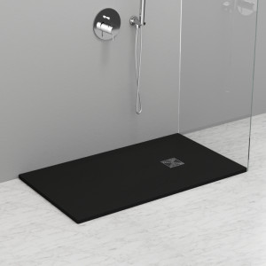 703454 Душевой поддон из минерального литья АНТРАЦИТ в комплекте с сифоном, Kerasan DOCCIA Италия