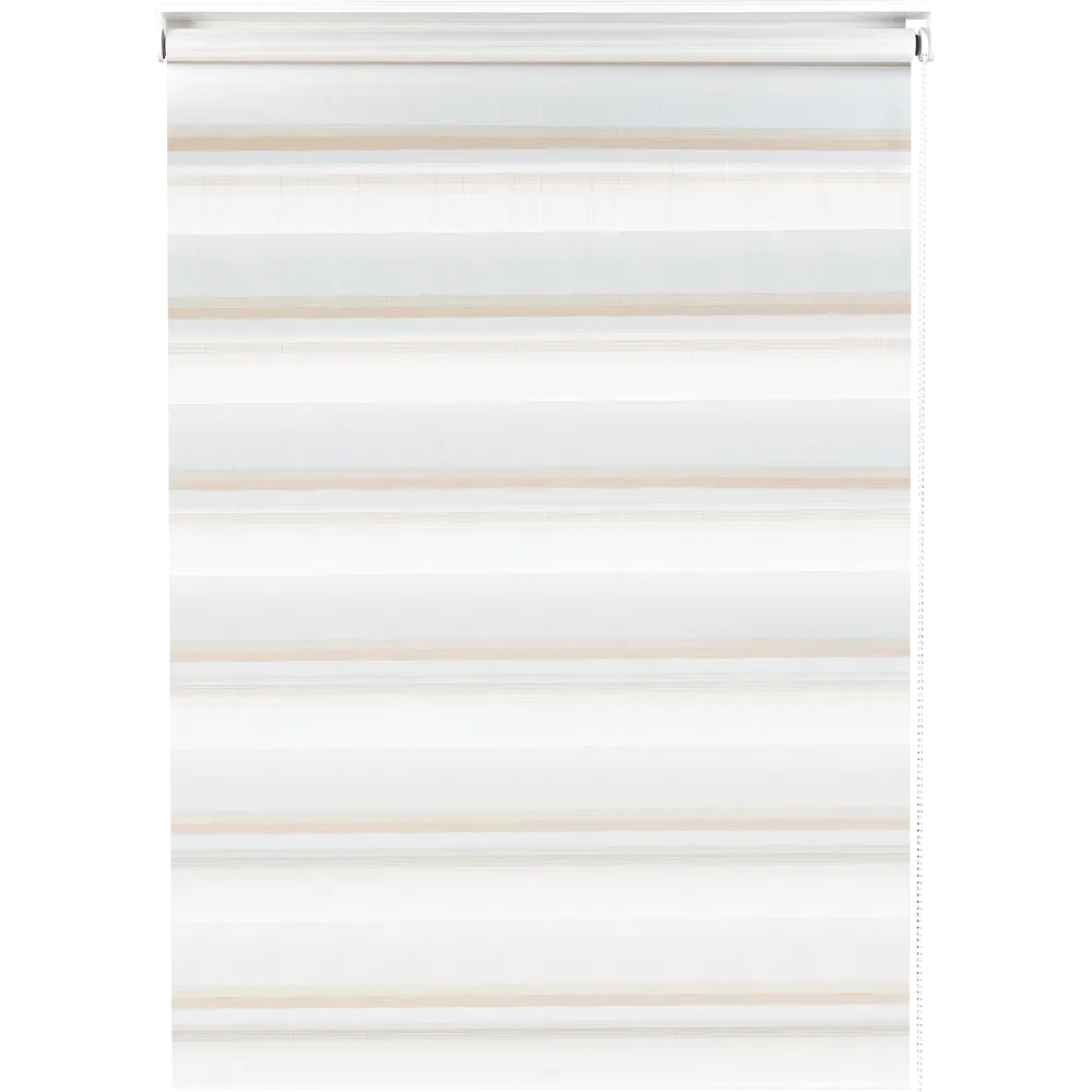 Штора рулонная день-ночь Лечче 50x160 см бежево-молочная MIAMOZA STLM-2027937 - Вид №1