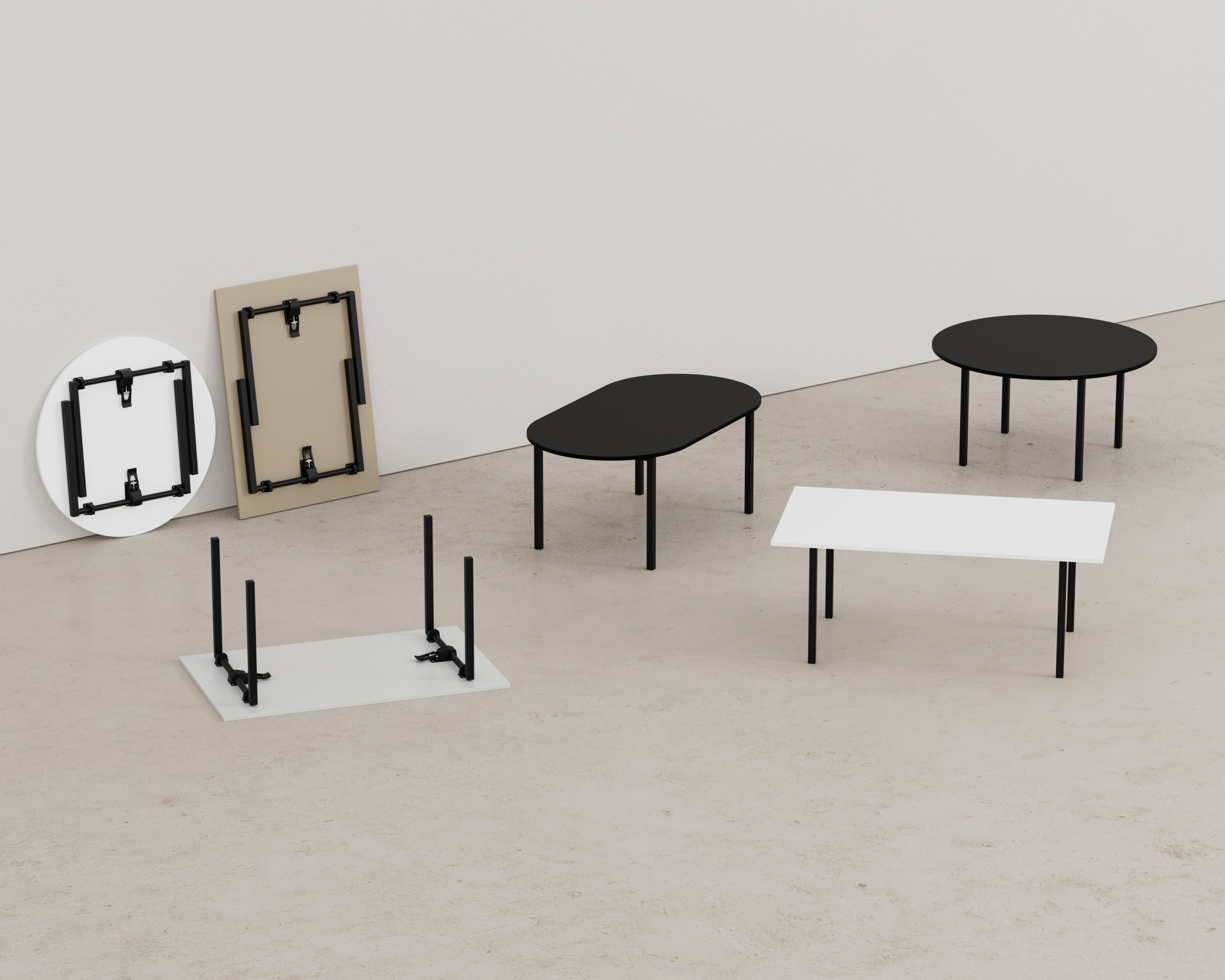 Круглый стол из ДСП IBEBI тимьян ARCH-00131255 - Вид №4