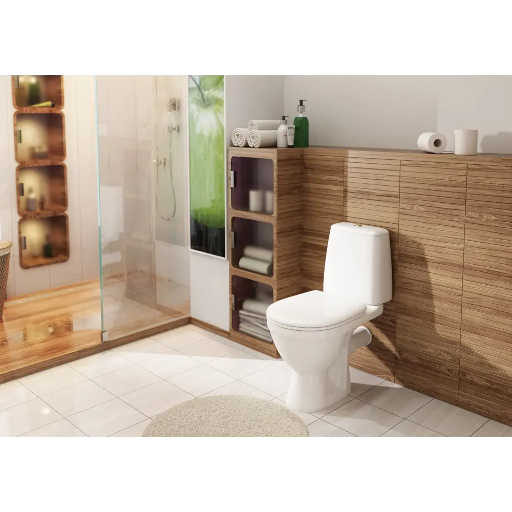 Унитаз-компакт Rosa Премьер двойной смыв STLM-2092168 - Вид №1