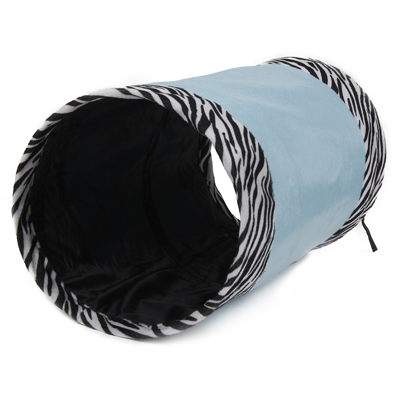 ПР0038103 Тоннель для кошек шуршащий голубой 25х50см, полиэстер MAJOR 