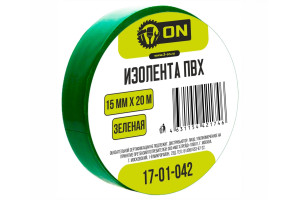 16551573 Изолента ПВХ 15мм х 20м зеленая 17-01-042 On
