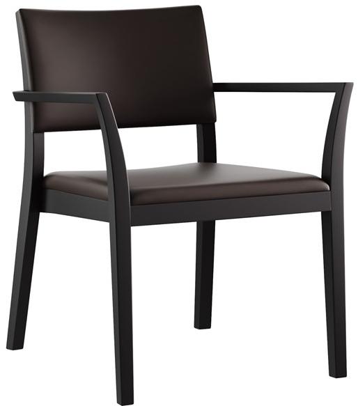 horgenglarus Штабелируемый стул из массива дерева с подлокотниками  6-693a  - Вид №1