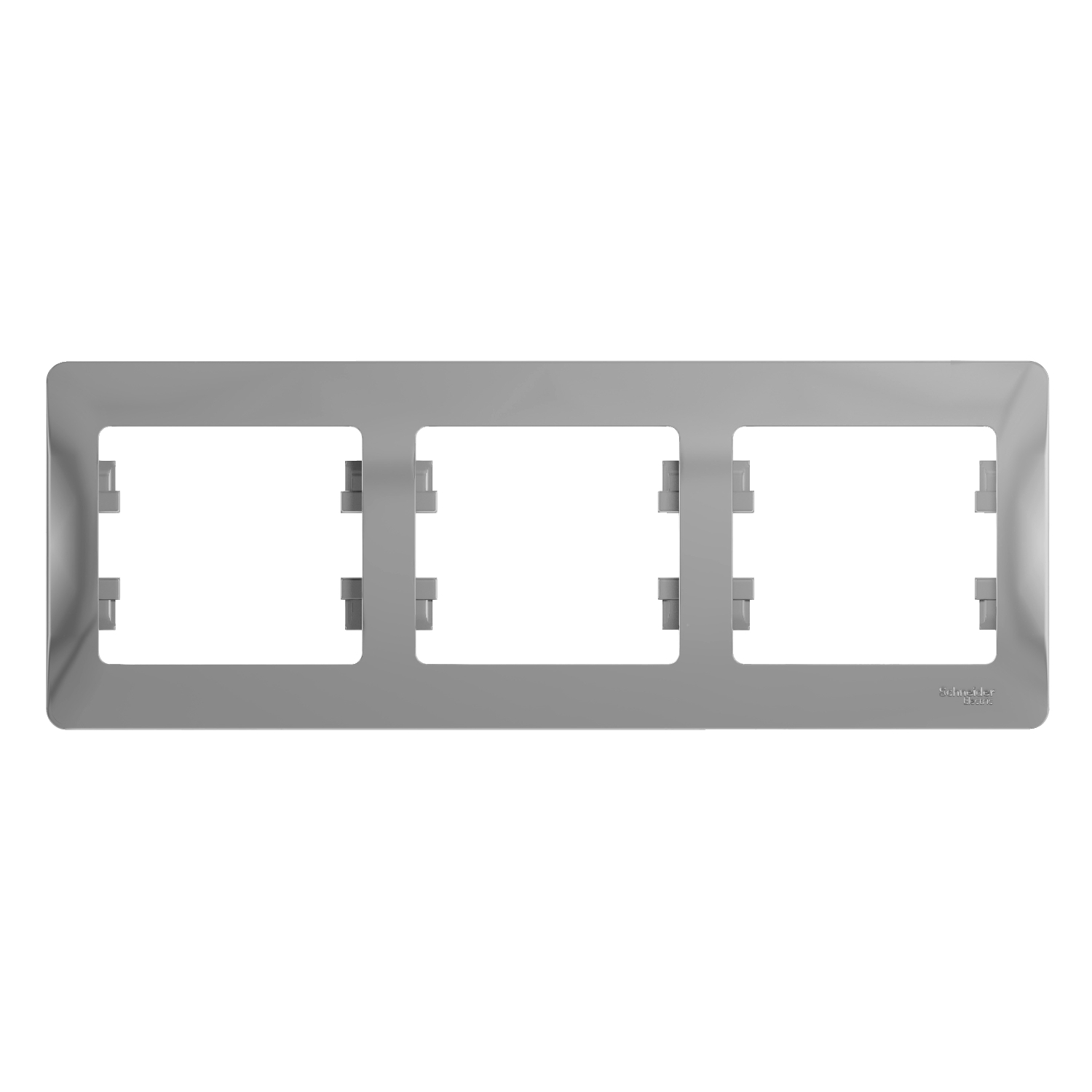 GSL000303 Рамка 3 поста , горизонтальная, алюминий Schneider Electric Glossa 
