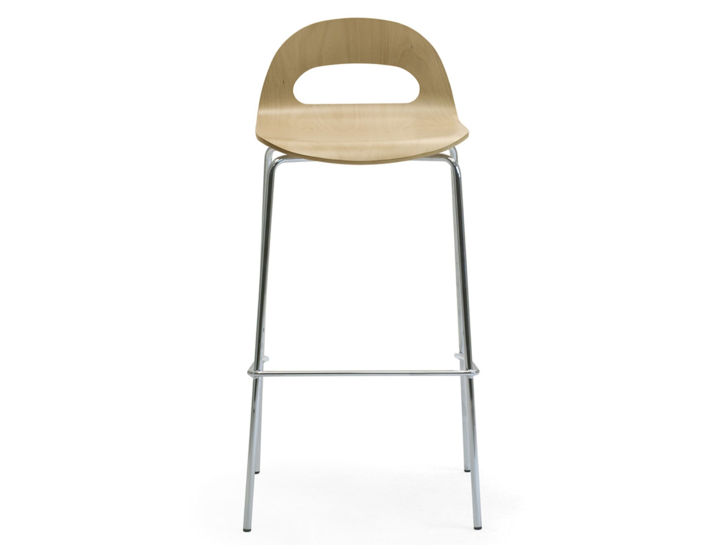 Стул из шпона и стали со спинкой Leyform Samba ARCH-00152409 - Вид №1