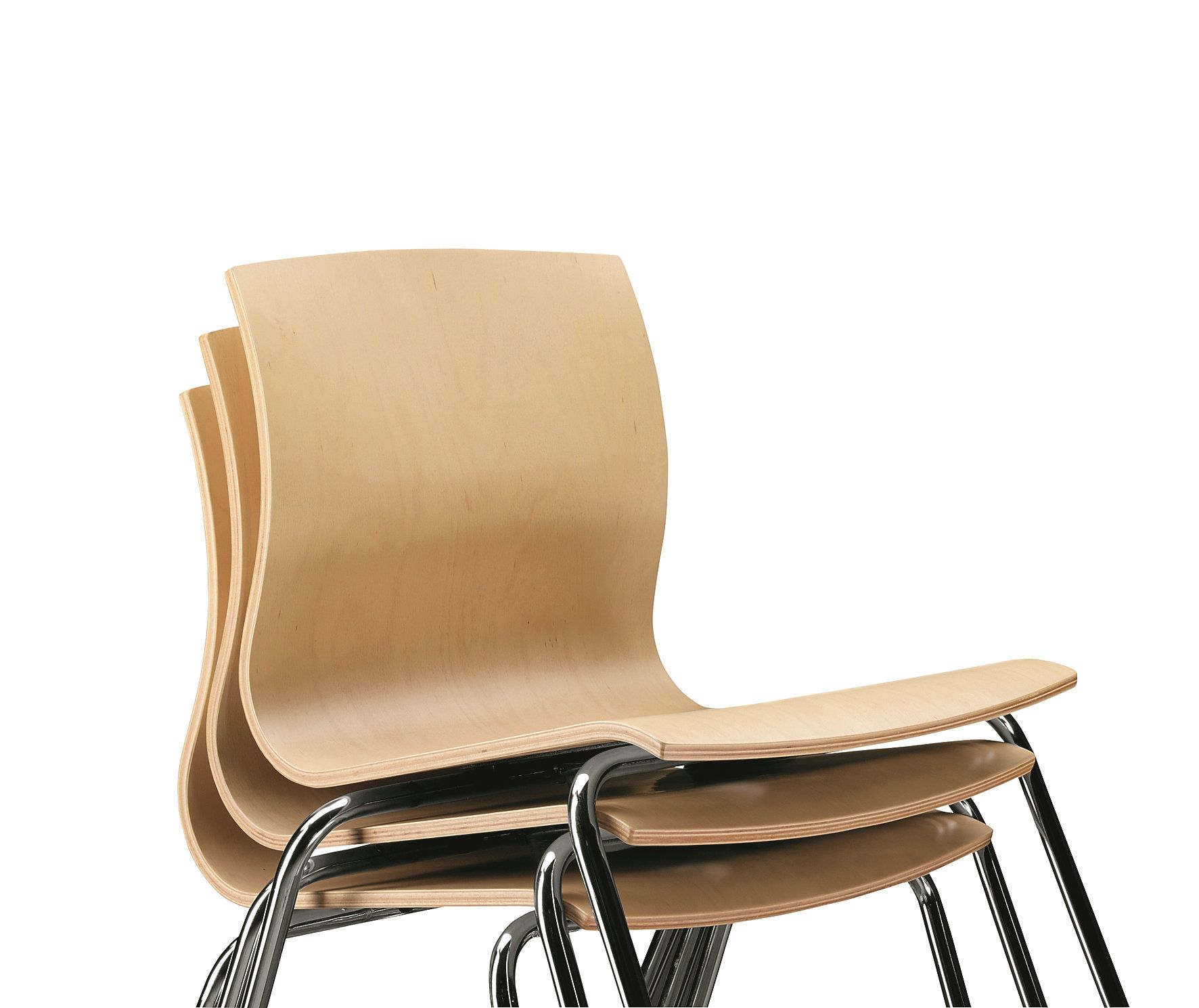 Многослойный штабелируемый стул TALIN Webwood ARCH-00059566 - Вид №1