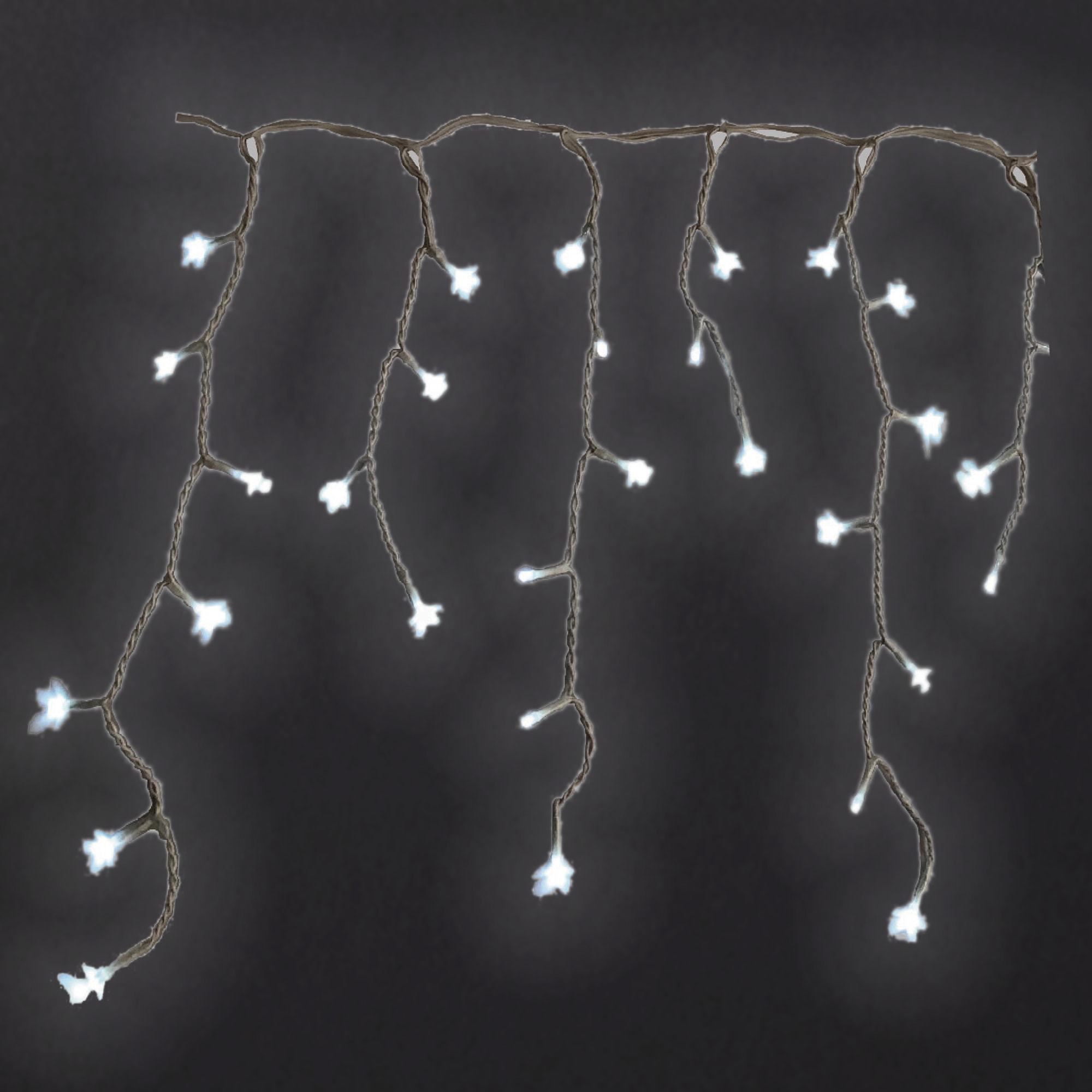 82185369 Электрогирлянда наружная «Бахрома» 3.9 м 200 LED холодный белый Santreyd  - Вид №1