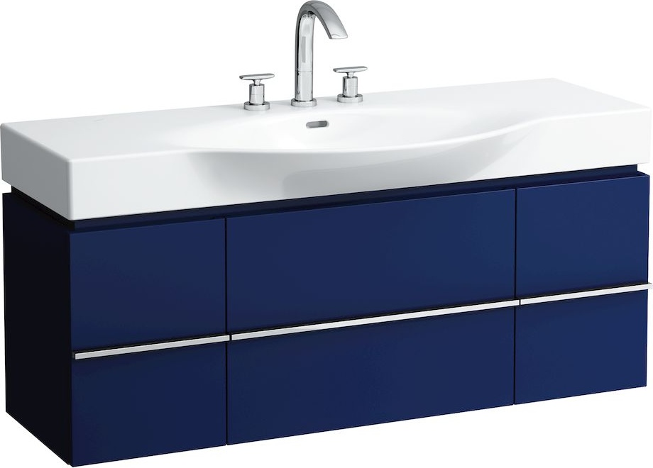 H4013020755191 Шкафчик под раковину, для раковин 811704, 812704, 2 выдвижных ящика с 2 дверцами, 2 стеклянные полки LAUFEN PRO - Вид №19