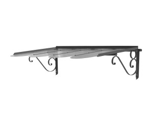 Навес из железа и поликарбоната