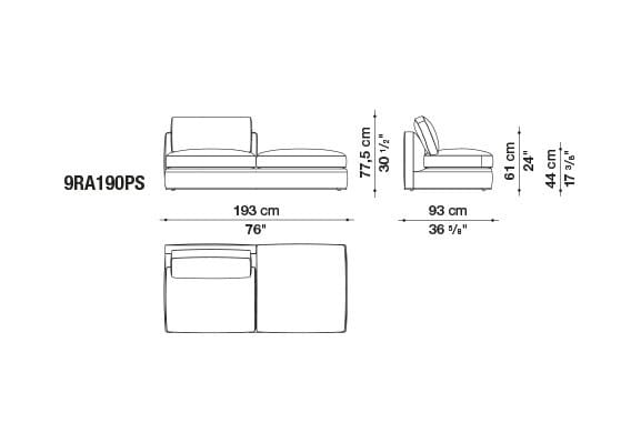 Угловой диван из ткани B&B Italia Ричард ARCH-00040927 - Вид №13
