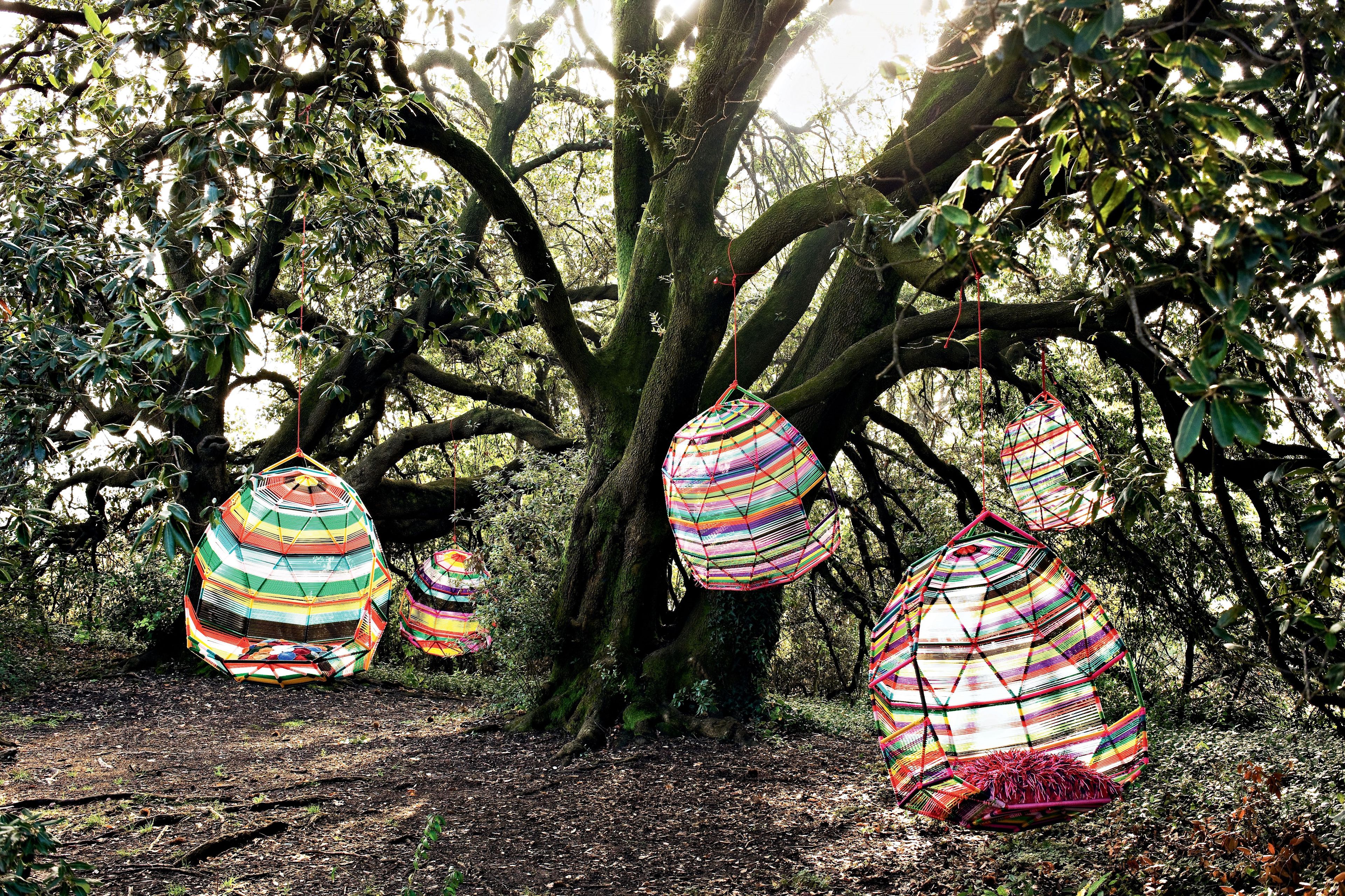 Подвесное сиденье из плетеной инженерно-полимерной проволоки MOROSO Tropicalia ARCH-00016812 - Вид №3