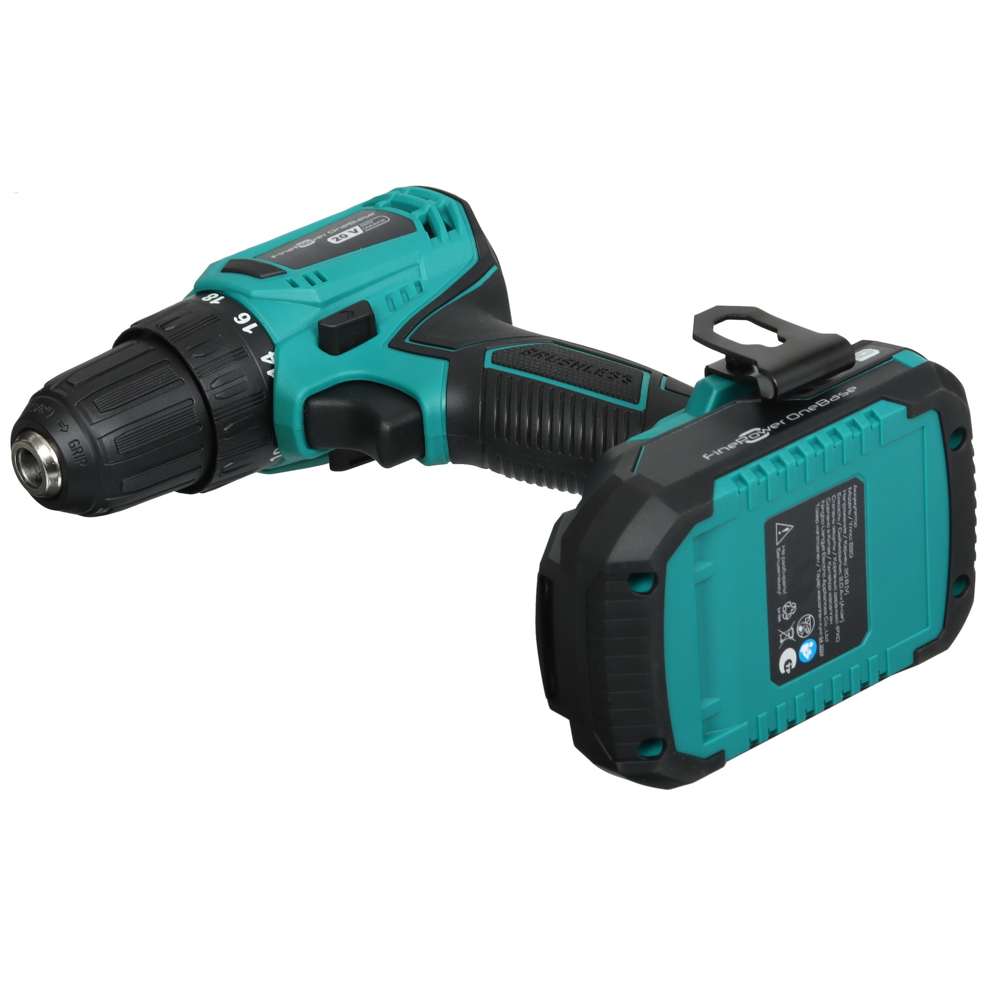 Дрель-шуруповерт FinePower OneBase CDBL35 OneBase20 5433263 STDN-0113903 - Вид №5