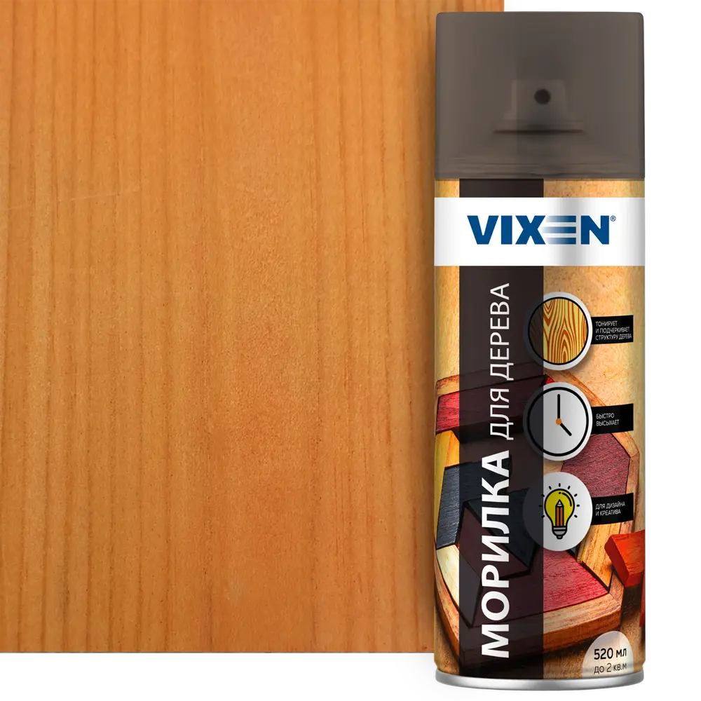 Морилка VIXEN аэрозольная для дерева с эффектом тонирования 83791807 STLM-0044543