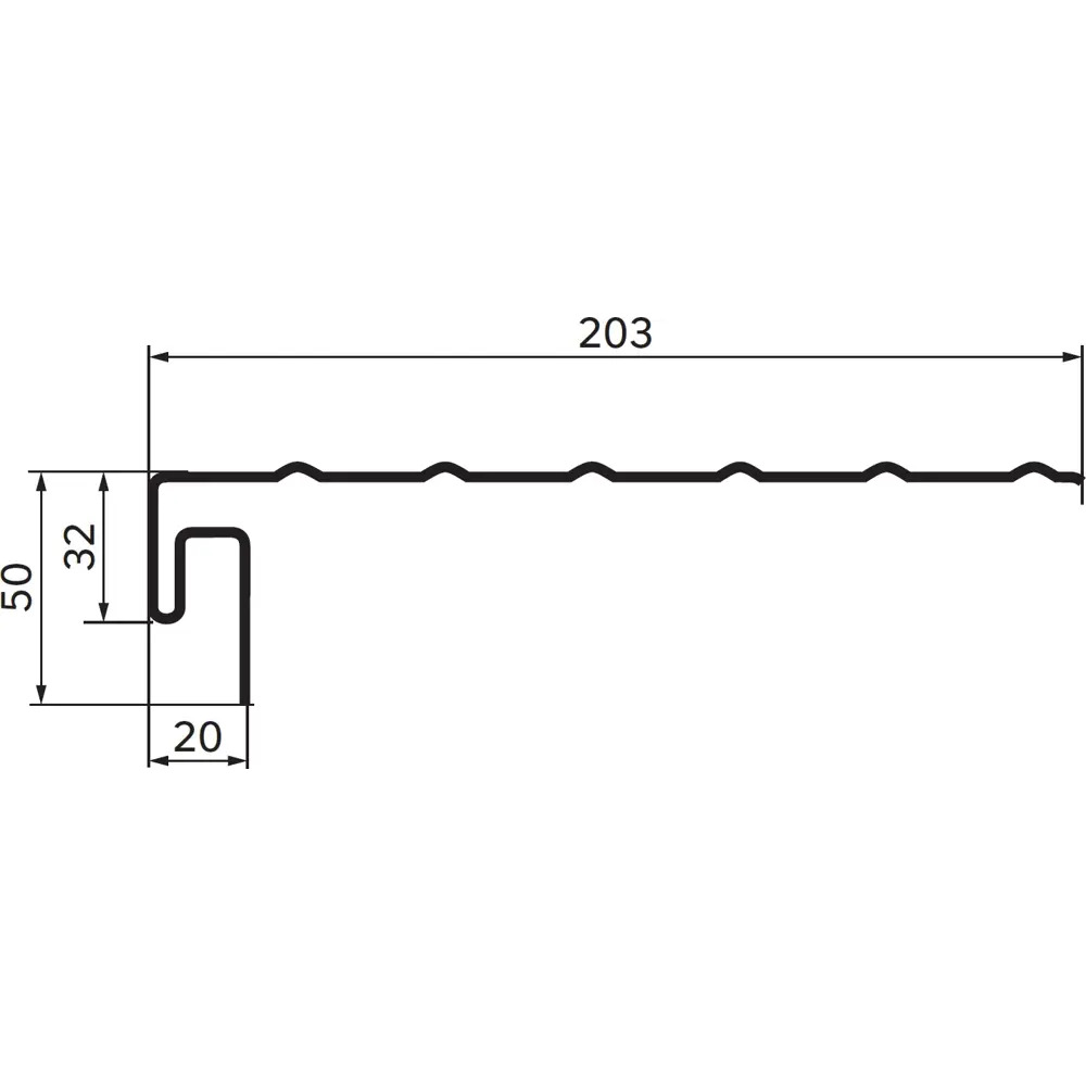 J-профиль фаска ARTENS 3000 мм цвет белый 83630822 STLM-2195620  - Вид №1