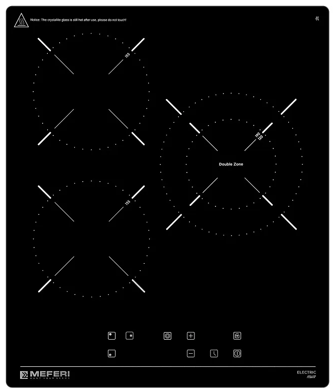 9168760 Электрическая варочная поверхность Meferi MEH453BK POWER STDN-0080596