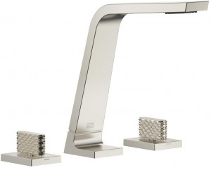 13715705-06_1_20006705-06_1_20006706-06_1 Смеситель для умывальника на три отверстия без сливного гарнитура - платина матовая Dornbracht CL.1