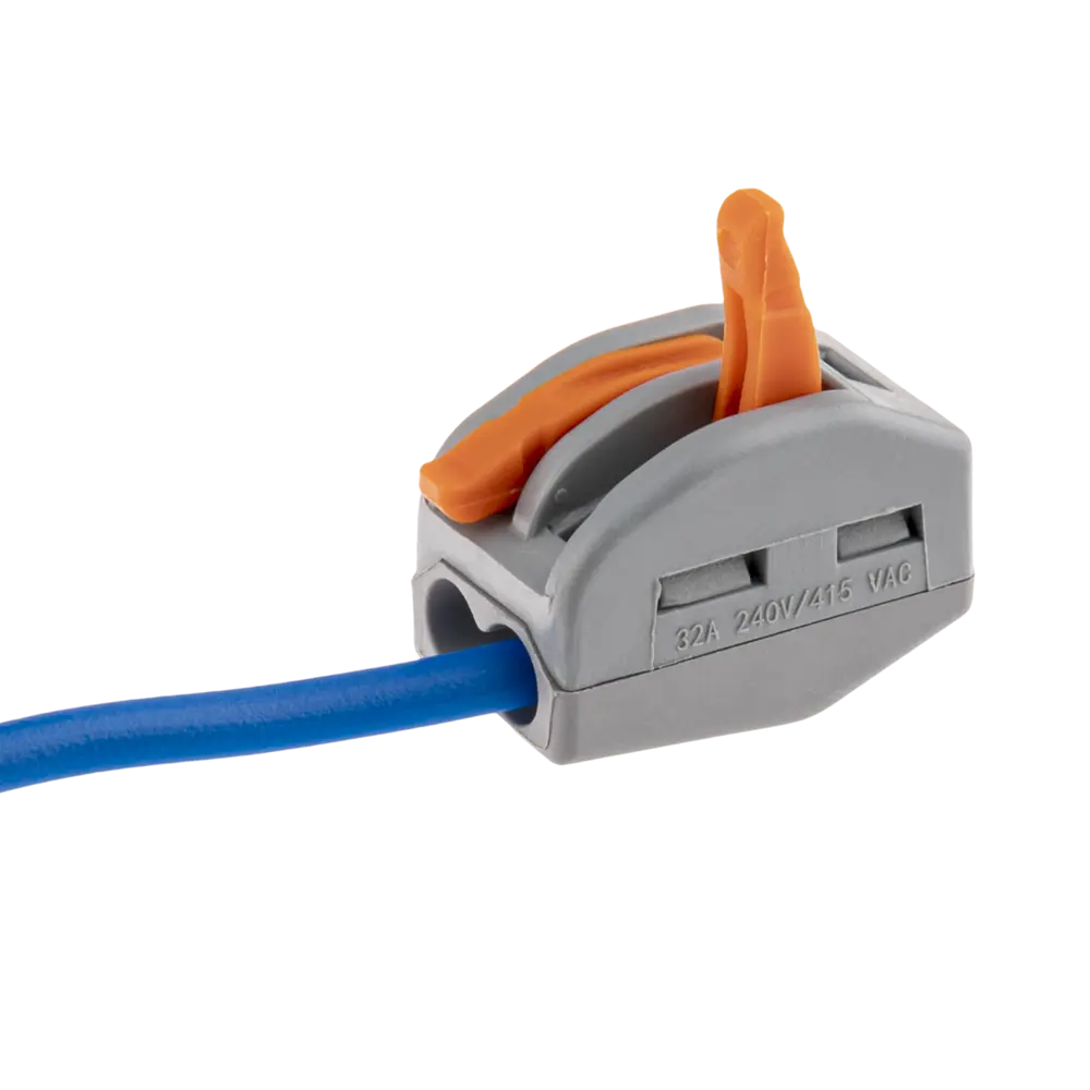 84746776 Клеммы соединительные монтажные с рычажком Duwi СМК 222-412 2-проводные 4мм² серые 50шт 26622 8 STLM-1110774  - Вид №6