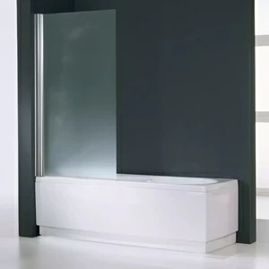 Novellini. Шторка на ванну 80x150 см 1 с хромированным профилем AURORA