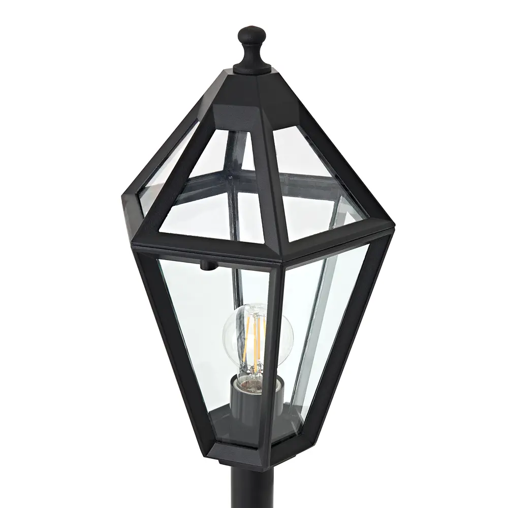 Маленький фонарный столб уличный KREAFORTA Radley 120 см цвет черный STLM-2163965 - Вид №5