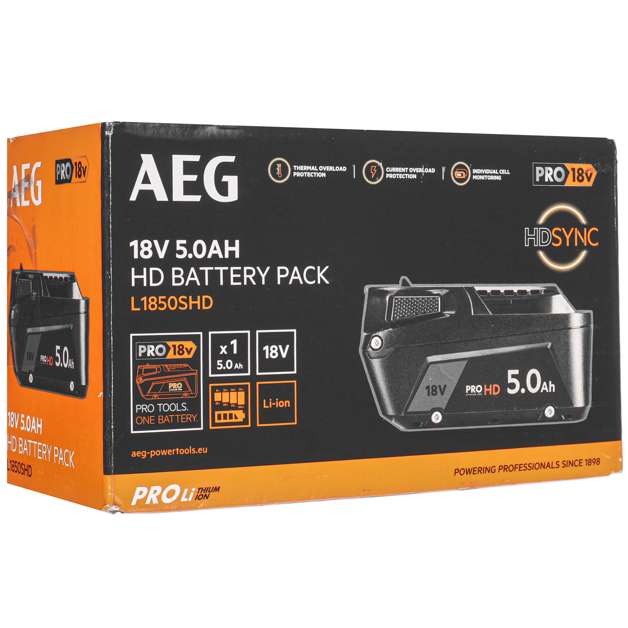 Аккумулятор AEG 17653535 PRO 18V 9149874 STDN-0006262 - Вид №4