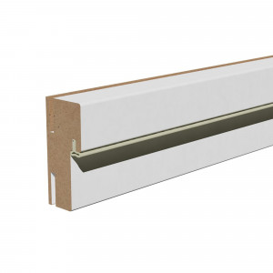 Телескопическая дверная коробка КРОНОПРОФИЛЬ белая с ПВХ-покрытием 83830773