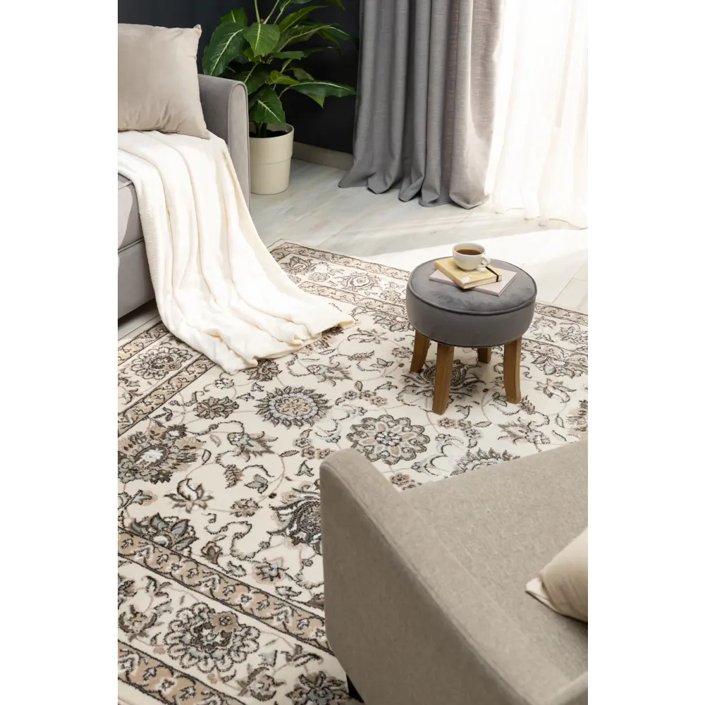 Ковер полипропилен Люкс L009 200x200 см цвет бежевый MERINOS STLM-2117717 - Вид №4