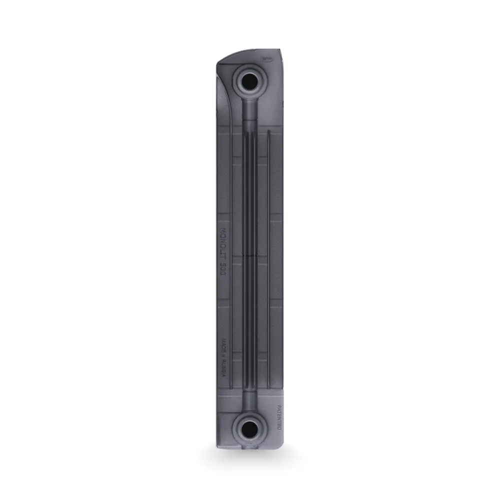 Радиатор секционный Rifar Monolit M50008RAL7012 500/100 8 секций боковое подключение биметалл серый 82560807 STLM-2093320 - Вид №2