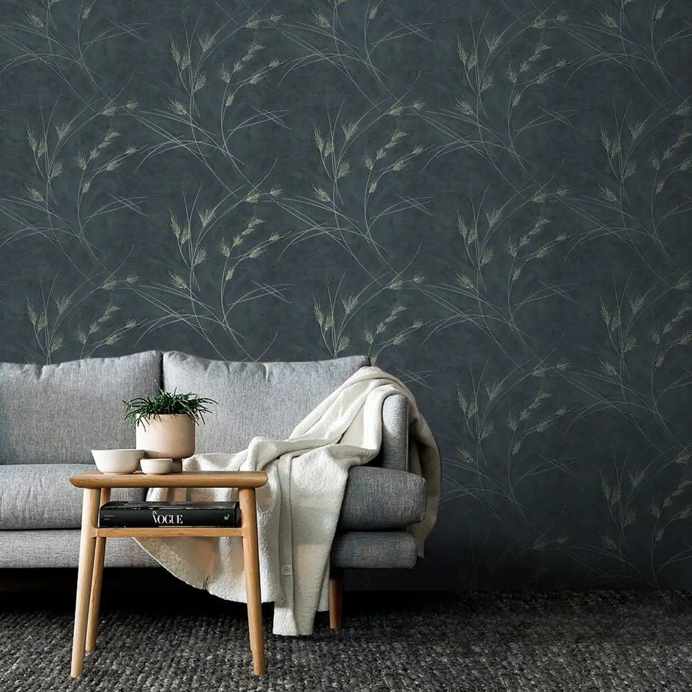 Erismann Veter: Черные флизелиновые обои для элегантного интерьера 89337535 STLM-1418109 - Вид №3