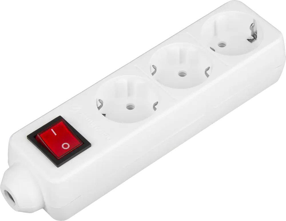 Колодка розеточная ЗАЩИТА ПРО с заземлением на 3 прибора 3500 Вт 89107846