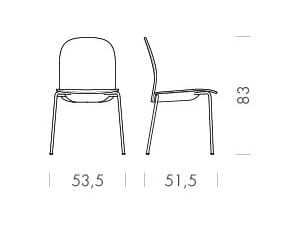 Штабелируемый стул из грецкого ореха Gazzda Book ARCH-00040212 - Вид №5