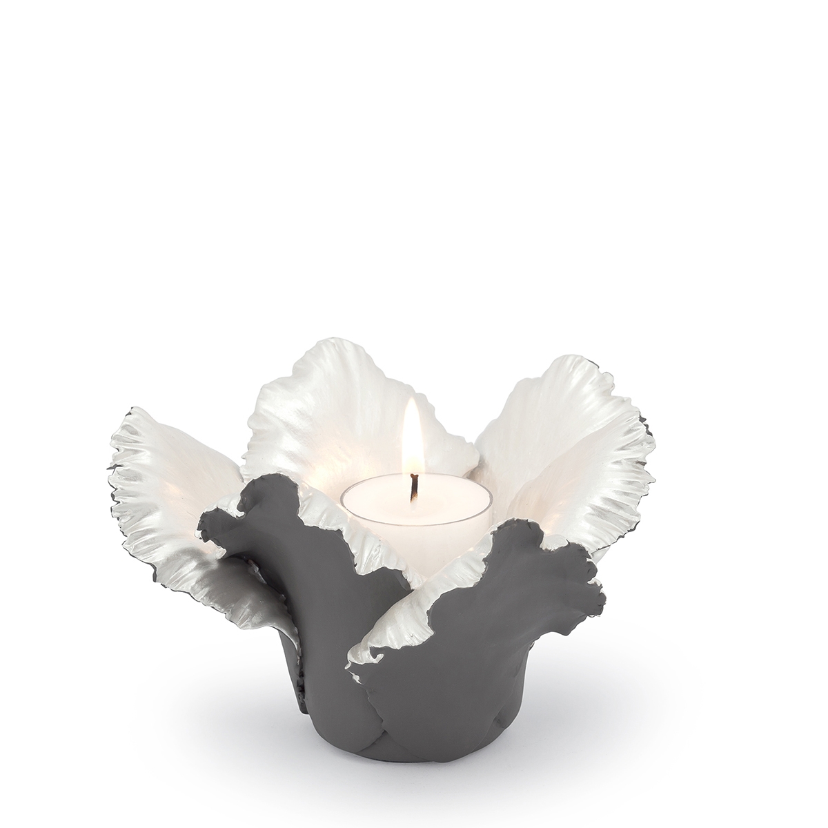 300051,B5 ABHIKA ПОДСВЕЧНИК ТЮЛЬПАН SKYBLUE/GOLD  - Вид №3