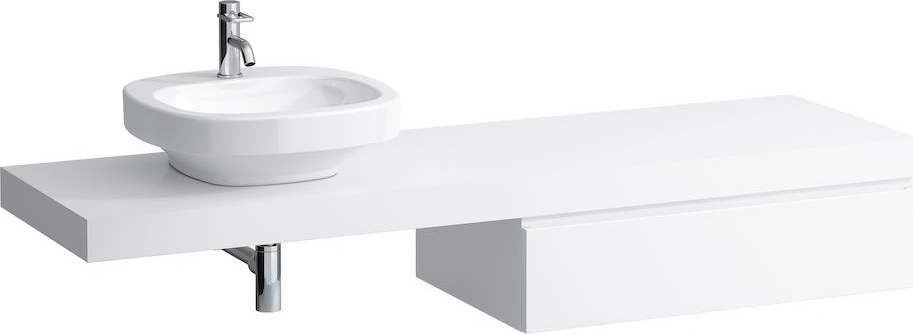 H4051620754631 Столешница 1800мм с вырезом слева, включает 3 консоли LAUFEN PRO - Вид №3