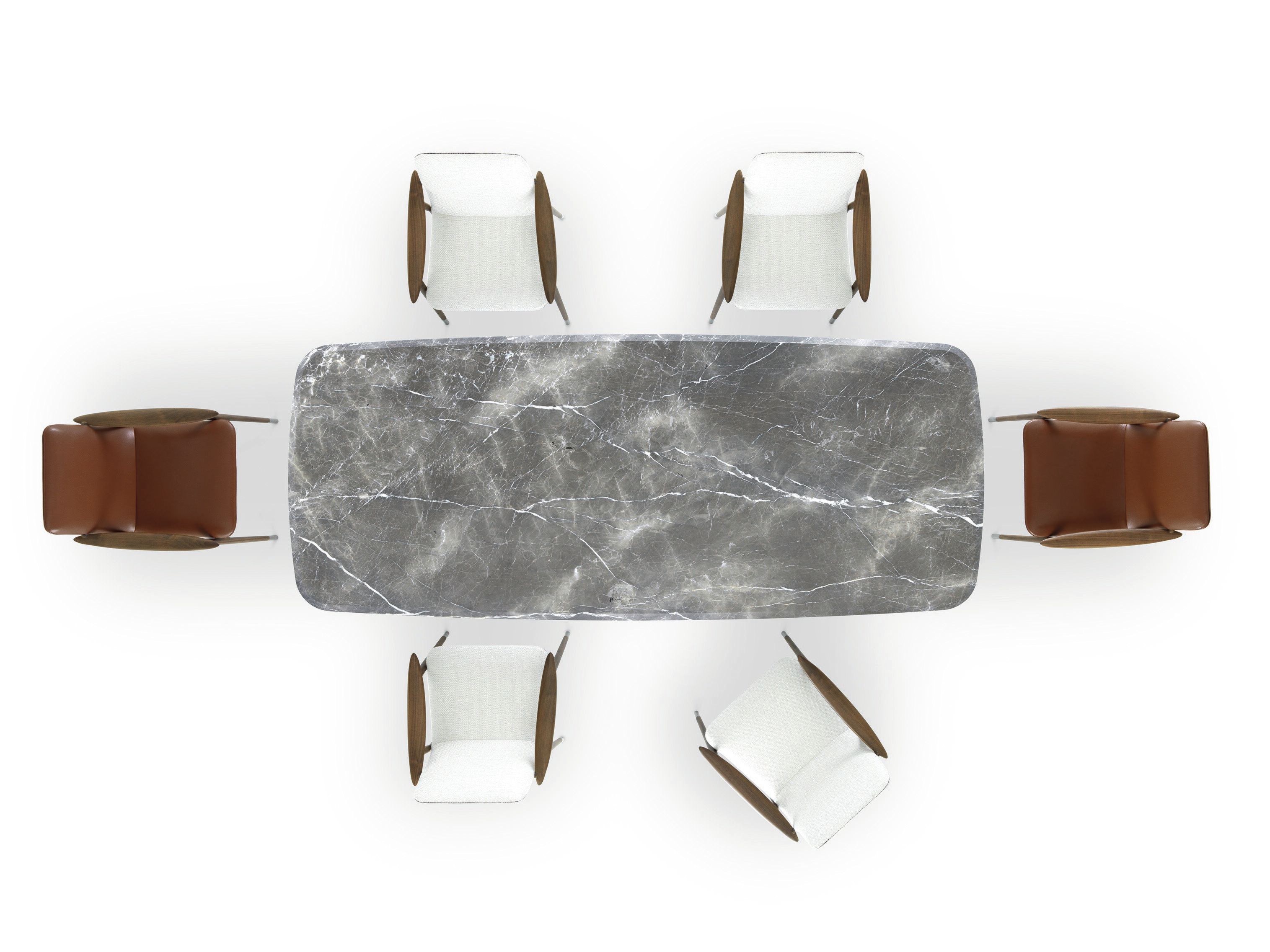 Кожаный мягкий стул с подлокотниками CEPPI Evergreen ARCH-00083145 - Вид №2