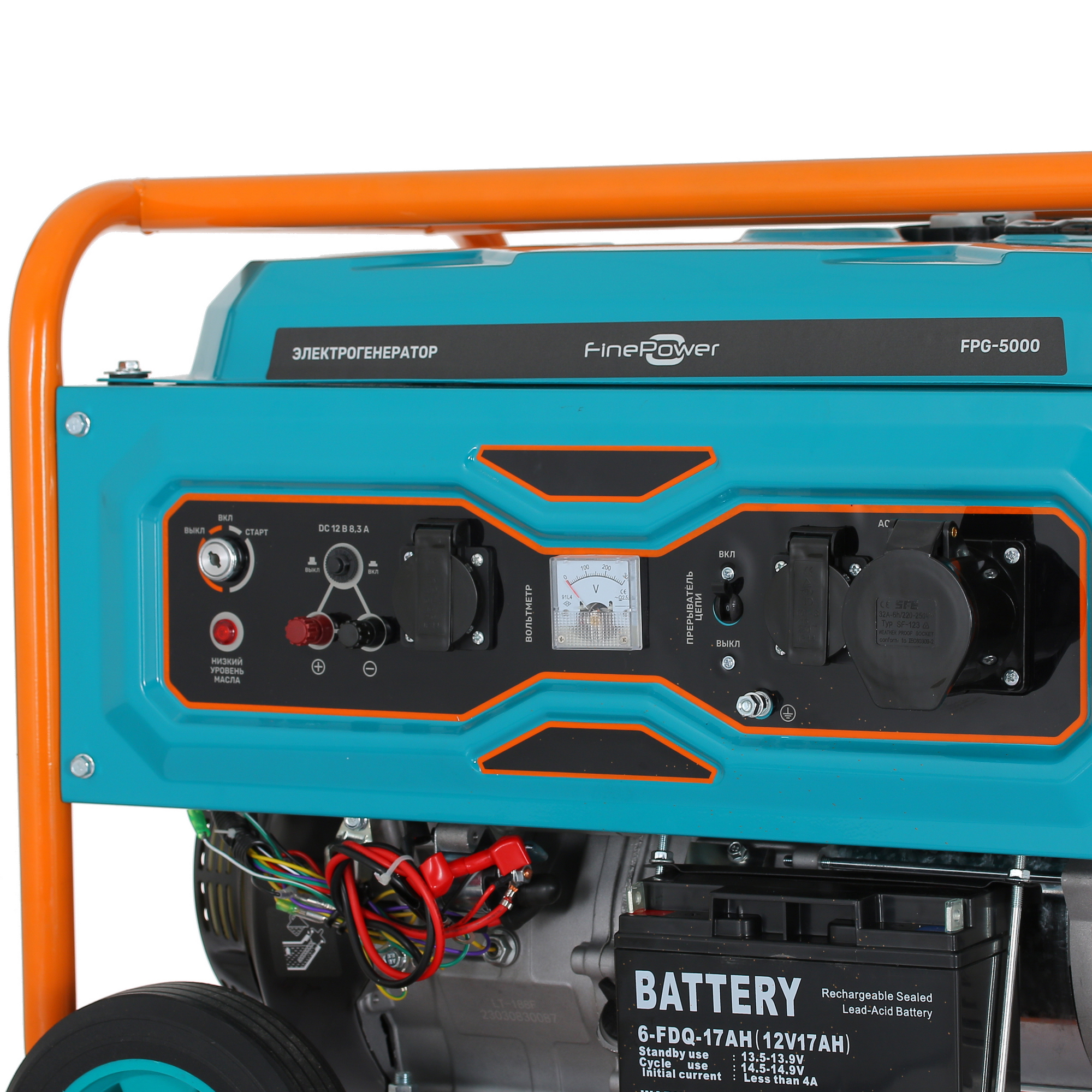 Электрогенератор   бензиновый FinePower FPG-5000 5076250 STDN-0003949 - Вид №5